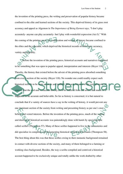 How the Printing Press Effected History