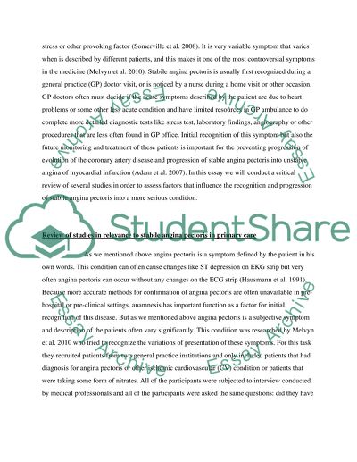 Angina pectoris essay 06 image