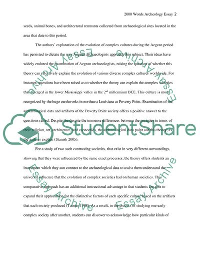 The Evolution of Complex Societies