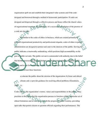 Ethical Behavior in Public Administration