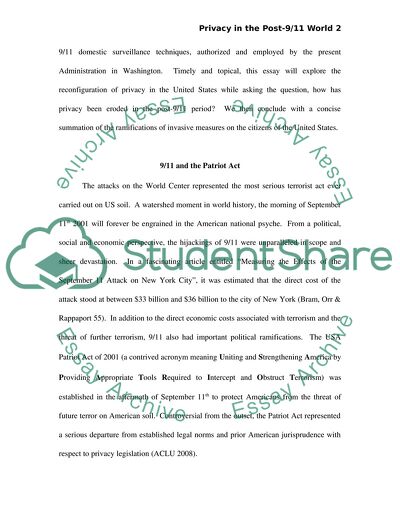 The Right to Privacy