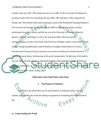 Introduction to Statistics in the United Kingdom
