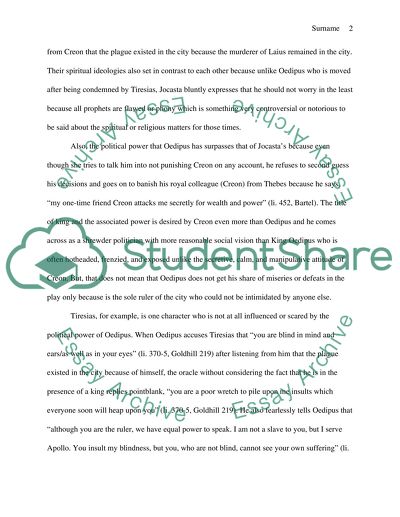 Analysis of Oedipus the King