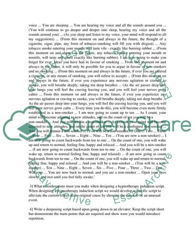 Advanced Hypnotherapy