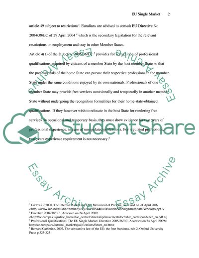 European Single Market