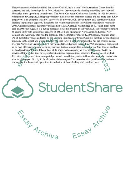 Management of the Cruise Industry