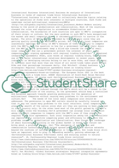 International Business Concept and Global Business Strategies