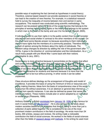 Social Theory in a Globalizing Age