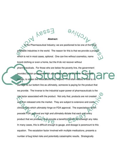 Psychological Aspects of Pharmaceutical Dosage Escalation