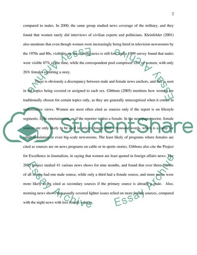 The Representation of Women in the Media