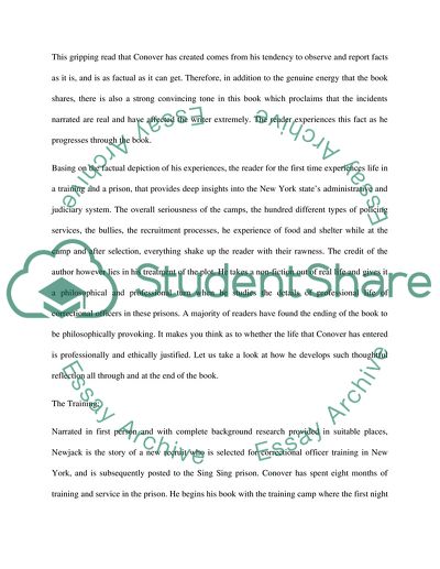 Newjack By Ted Conover