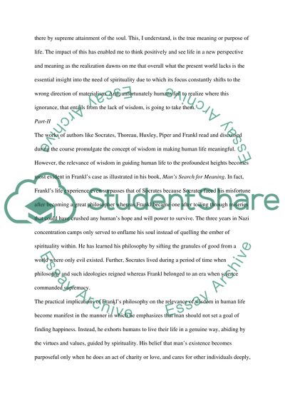 Revisit my anwser to the question in week one What is Wisdom