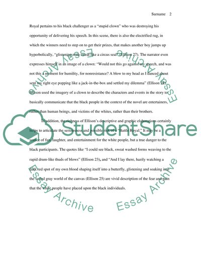 Battle Royal and the dreadful encounter of the invisible man