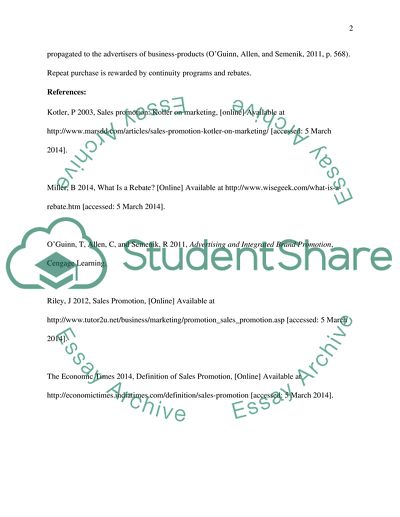 The Set of Marketing Activities