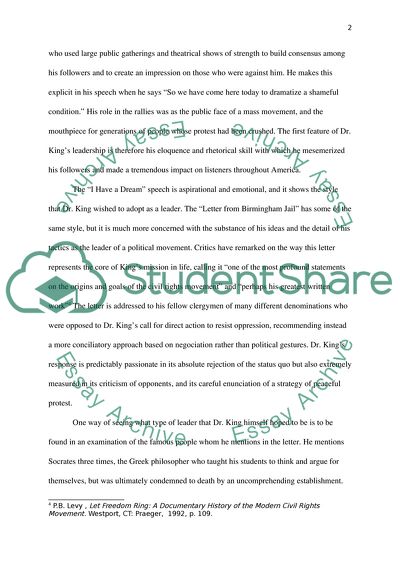 A comparison of Dr. Martin Luther King Jrs Speeches