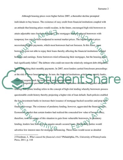 How Has the Financial Crisis 2007 Affected the Economy