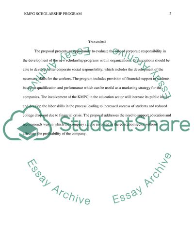 Klynveld Peat Marwick Goerdeler Scholarship Program