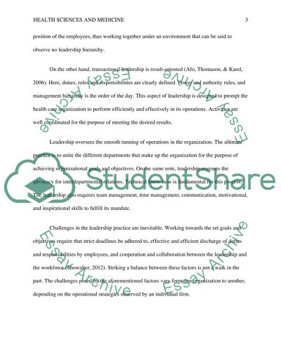 Management functions and roles in health care