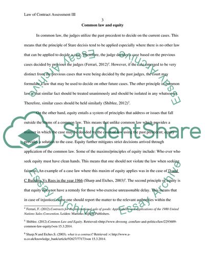 Law of Contract Assessment