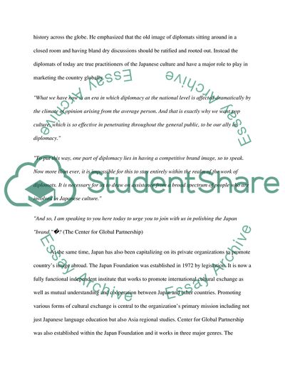 Diplomacy Today: New Public Diplomacy of Japan