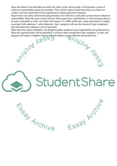 Safety Incentive Program