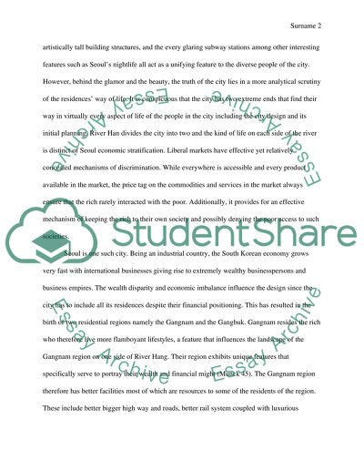 Political and Social Reality of the City of Seoul