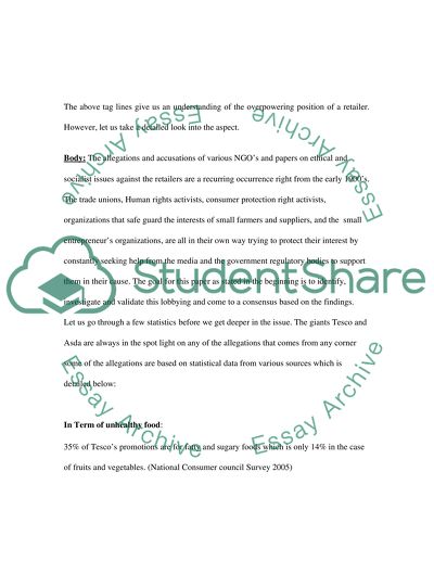 Growing Power of Retailers in the UK