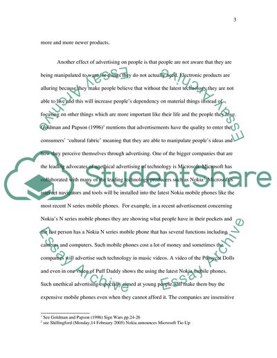 The Effect Of Unethical Advertising On Society And The Environment