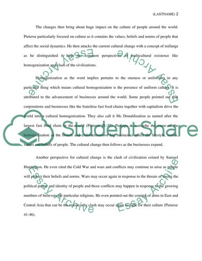 Globalization and Culture Global Mlange