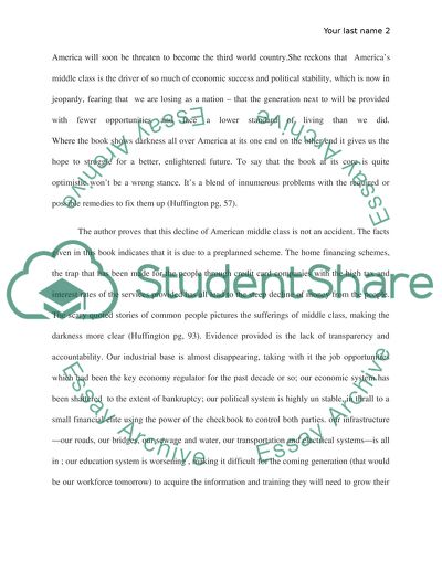 Third World America by Arianna Huffington