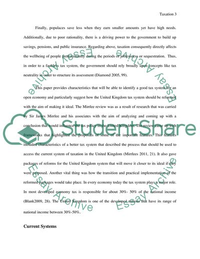 A Good Tax System for an Open Economy