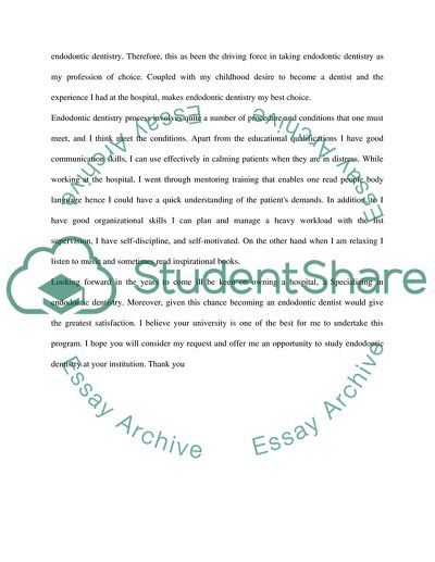 Importance of Endodontic Dentistry Process Analysis