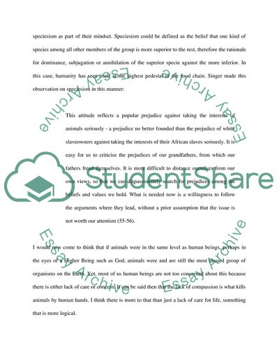 Is Killing Animals or Making Them Suffer for Human Ends Morally Defensible