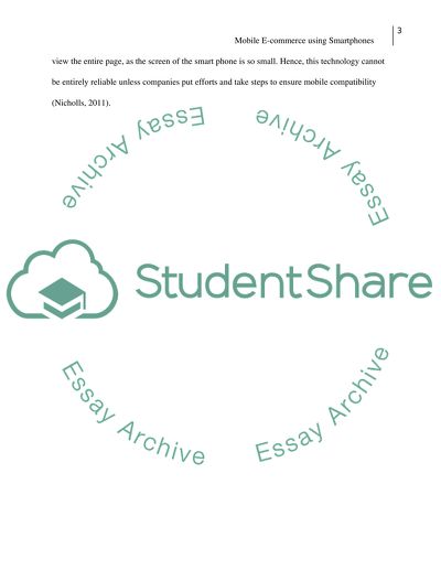 The emergence, opportunities and importance of mobile e-commerce using smartphone