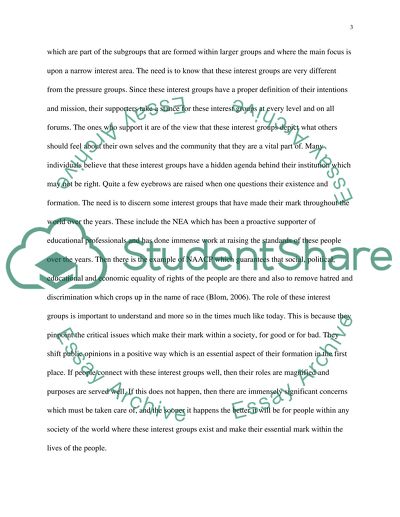 Special Interests - The Role of Interest Groups