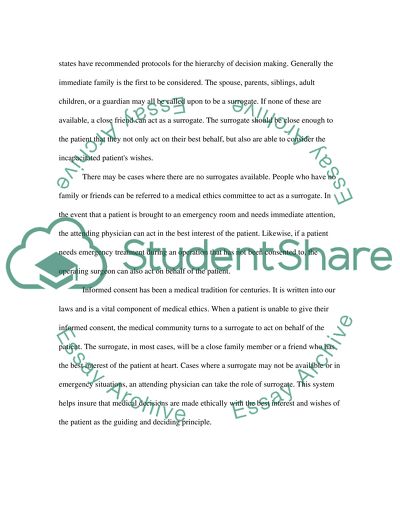 Surrogate Decision Making