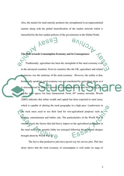 Spaces in the Global North Have Become Landscapes of Consumption Rather than Landscapes of Production
