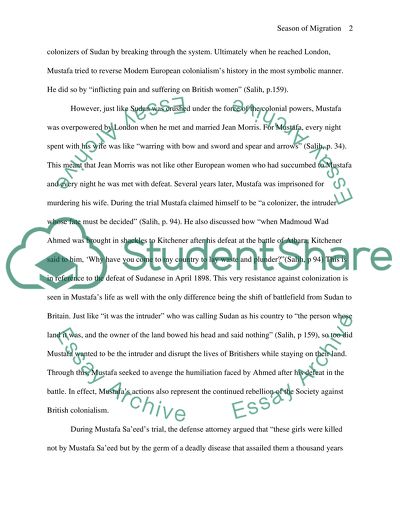 Season of migration to the North