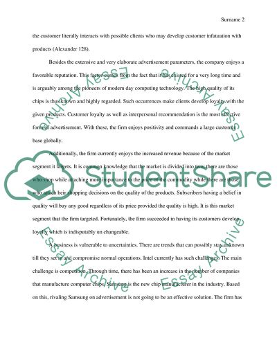 Management of Intel Company