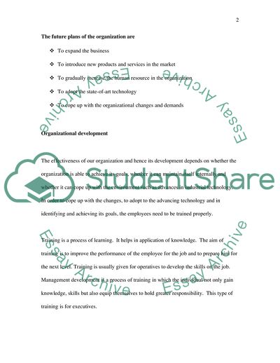 The Connection between Training and Organizational Objectives at All Levels in the Company