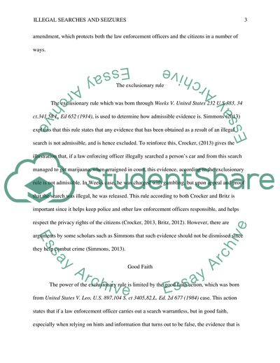 Illegal Search Procedures by Local, State and Federal Agencies