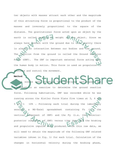 Force Plate Analysis