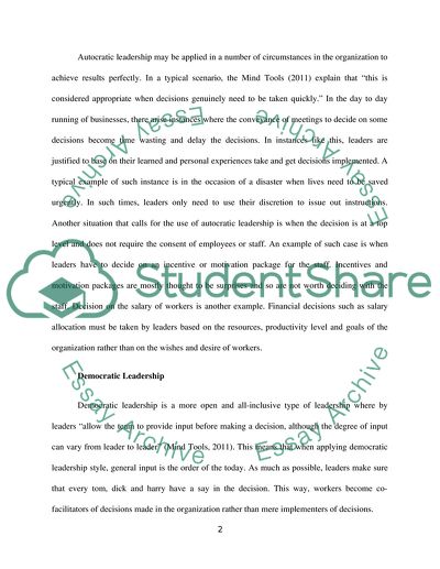 Human Resource Management: Leadership and Organization