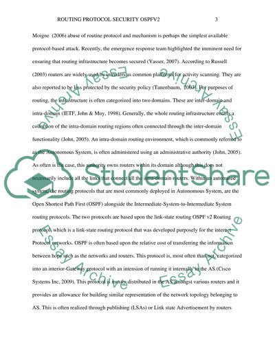 Routing Protocol Security