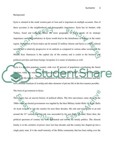 Policy Paper Middle East