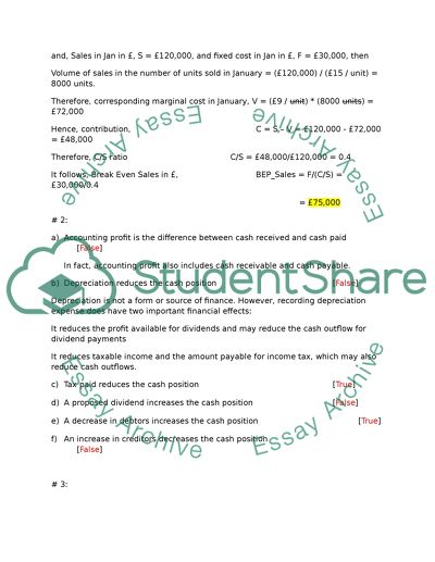 Management and Cost Accounting