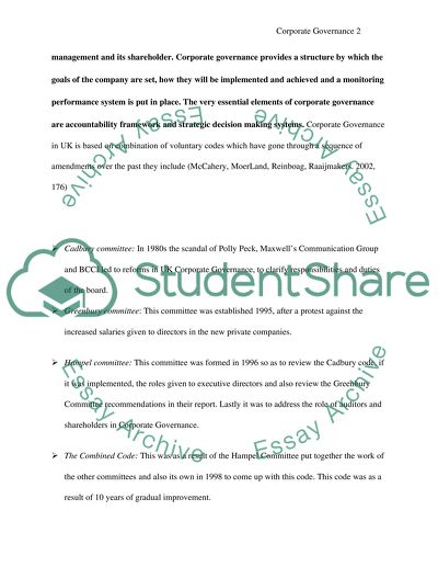 Corporate Governance