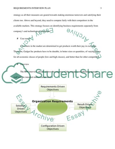RFP Requirements Interview Plan