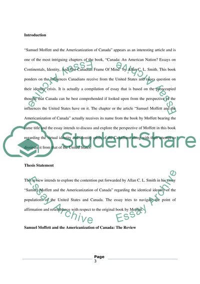 Samuel Moffett and the Americanization of Canada