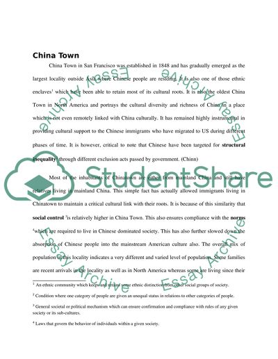 Comparison and contrast China Town and Little Italy in San Francisco